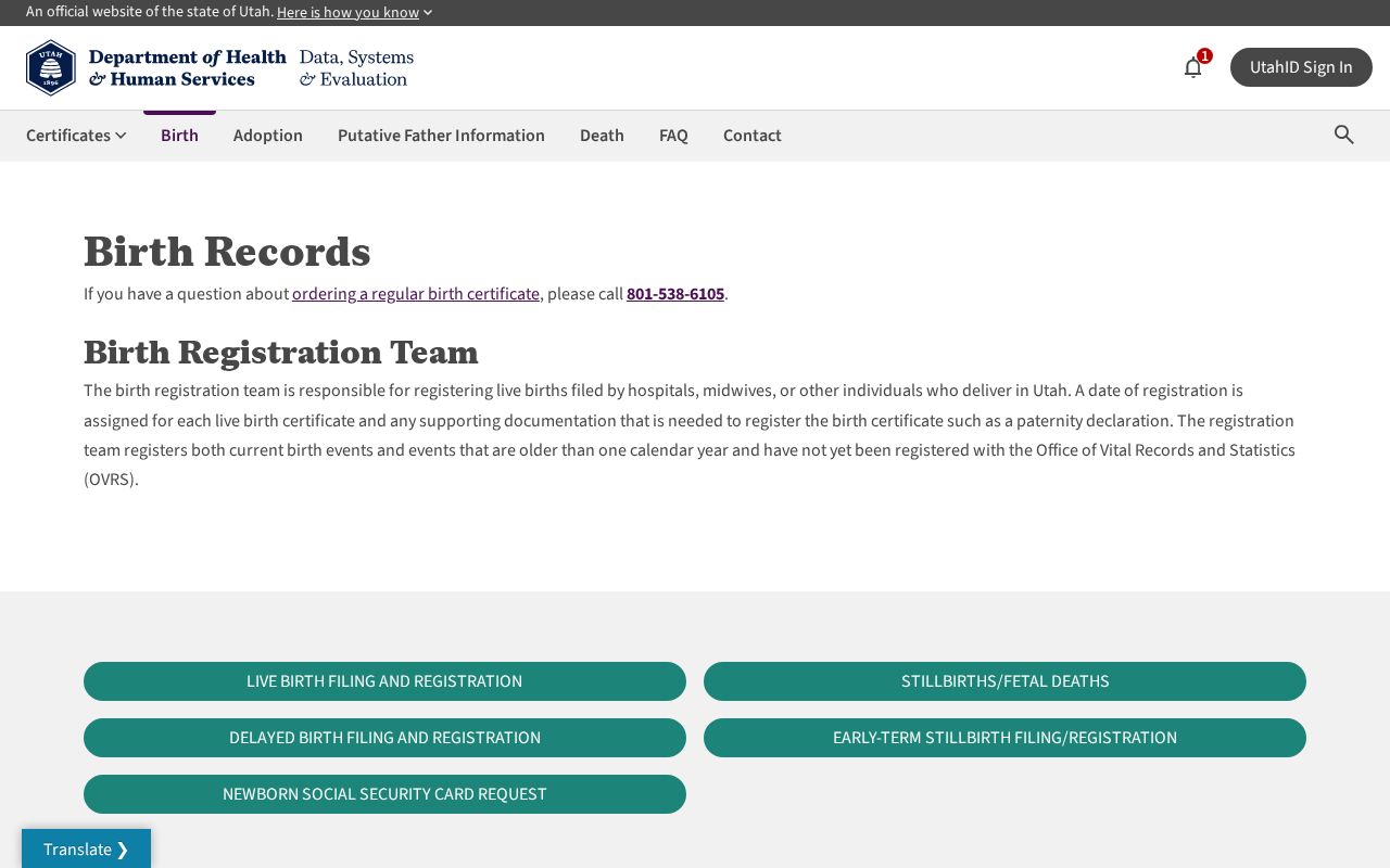 Salt Lake City residents directory Utah vital records