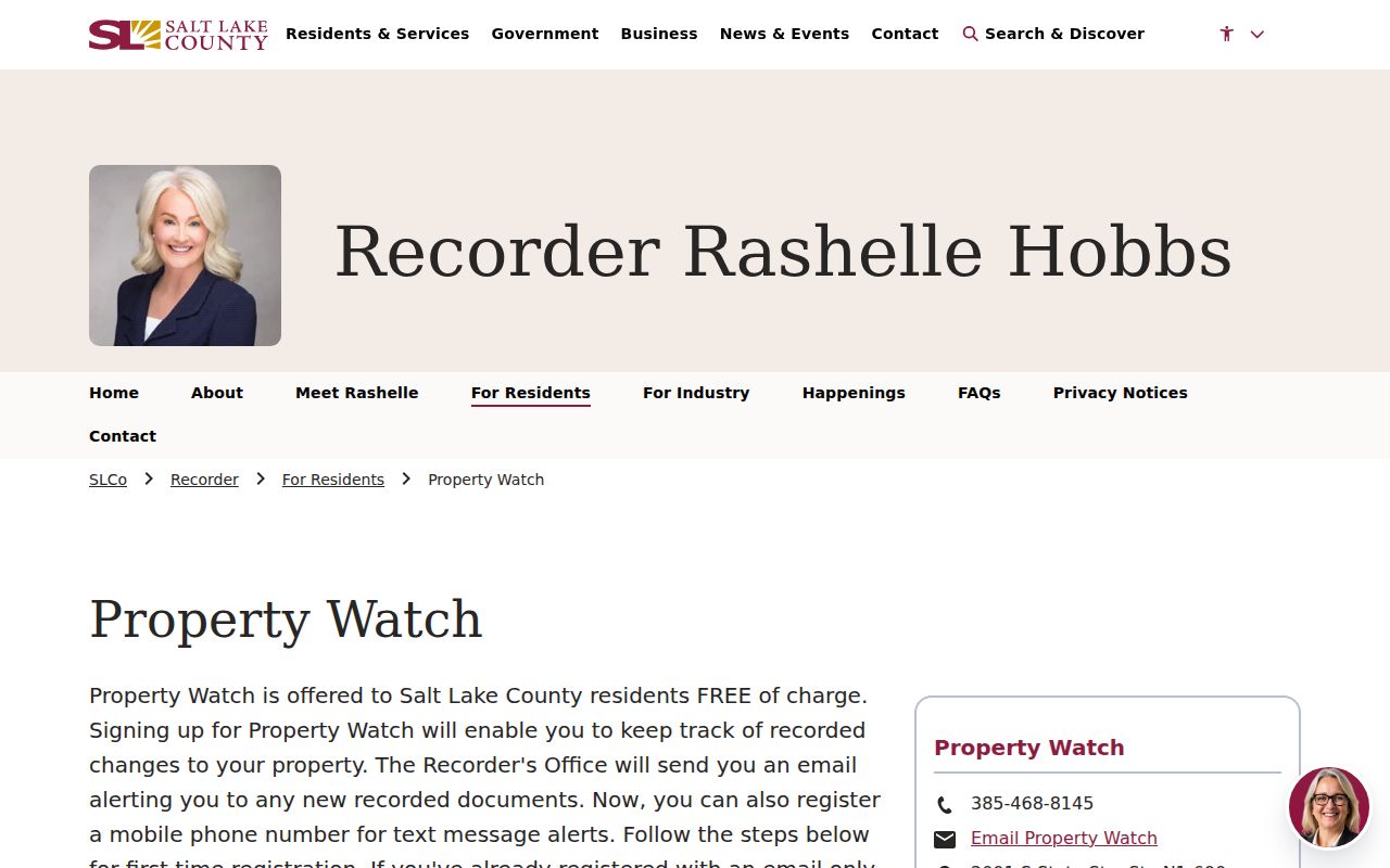 Salt Lake City neighbors property watch record safety