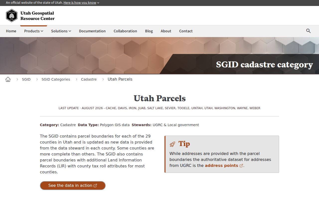 Salt Lake City neighbors statewide parcel layer